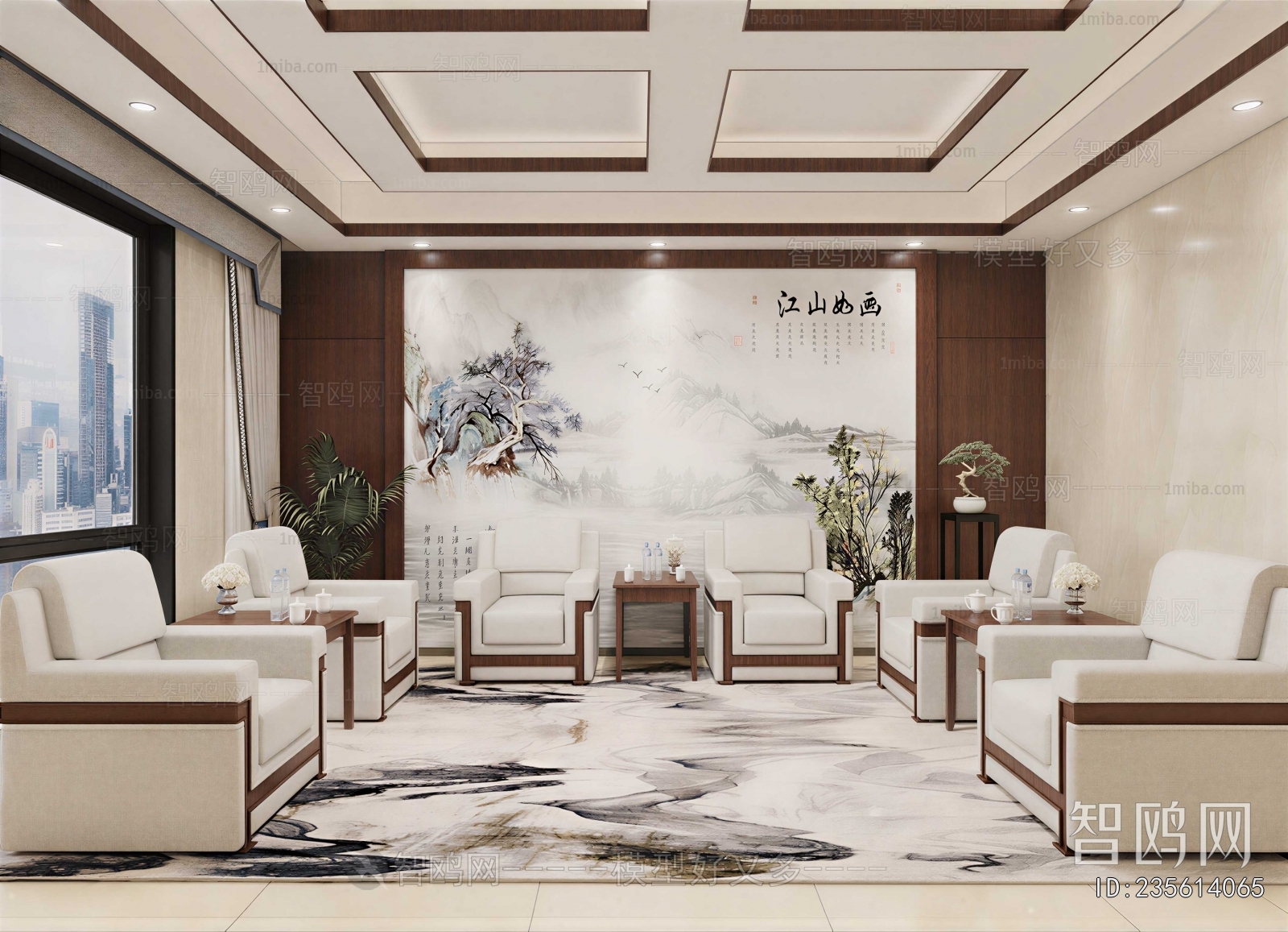 New Chinese Style Reception Room