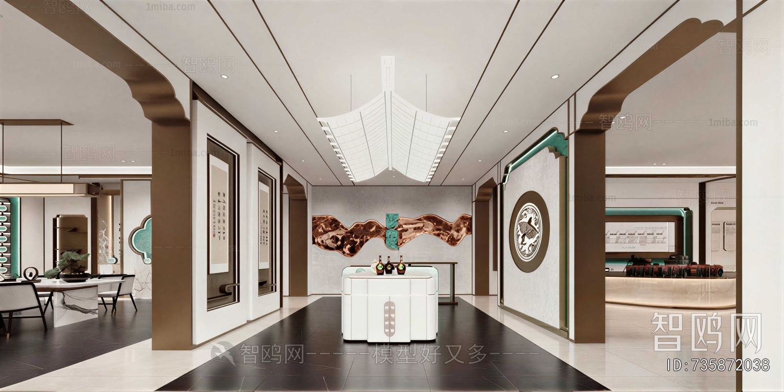 New Chinese Style Exhibition Hall