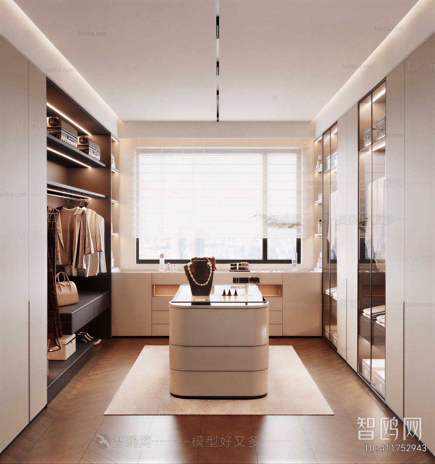 Modern Clothes Storage Area