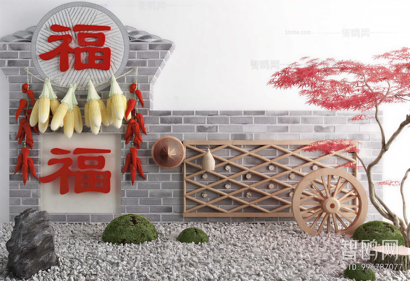 New Chinese Style Landscape Wall