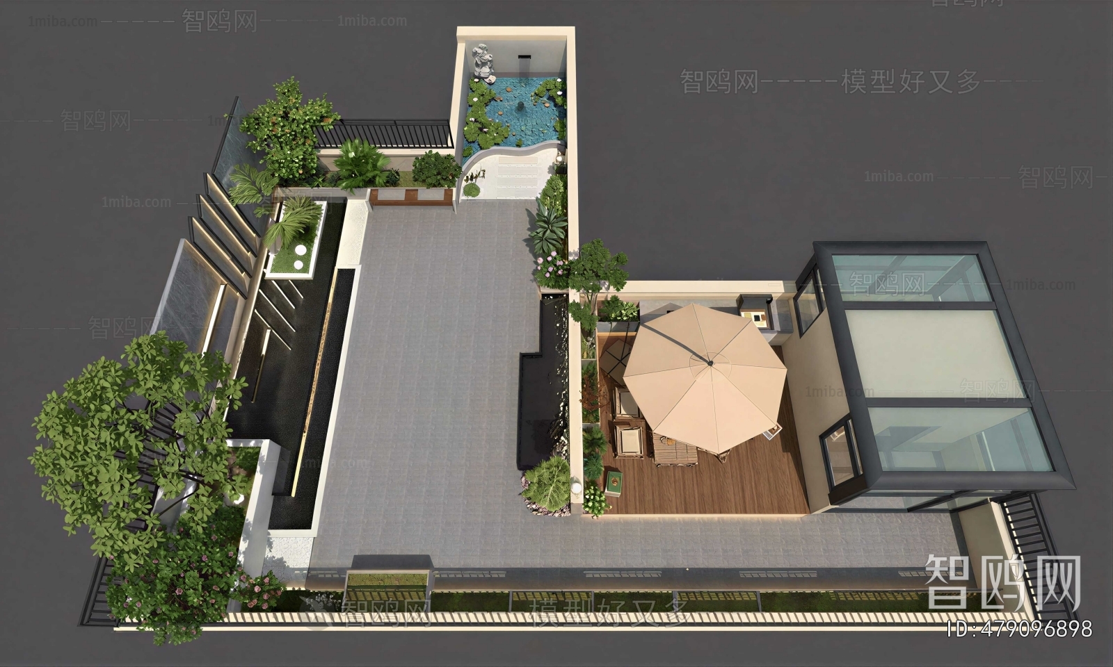 New Chinese Style Terrace