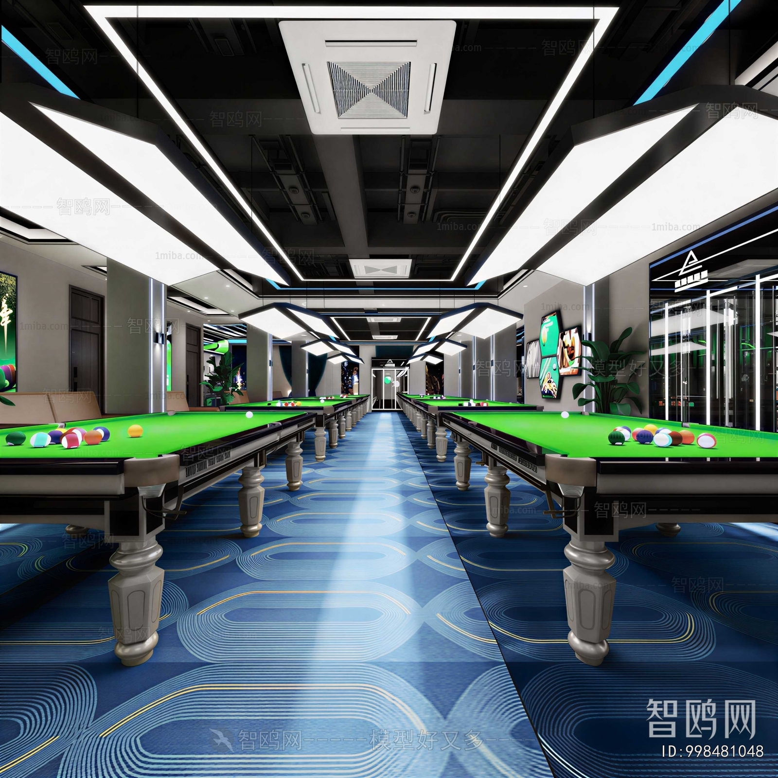 Modern Billiard Room