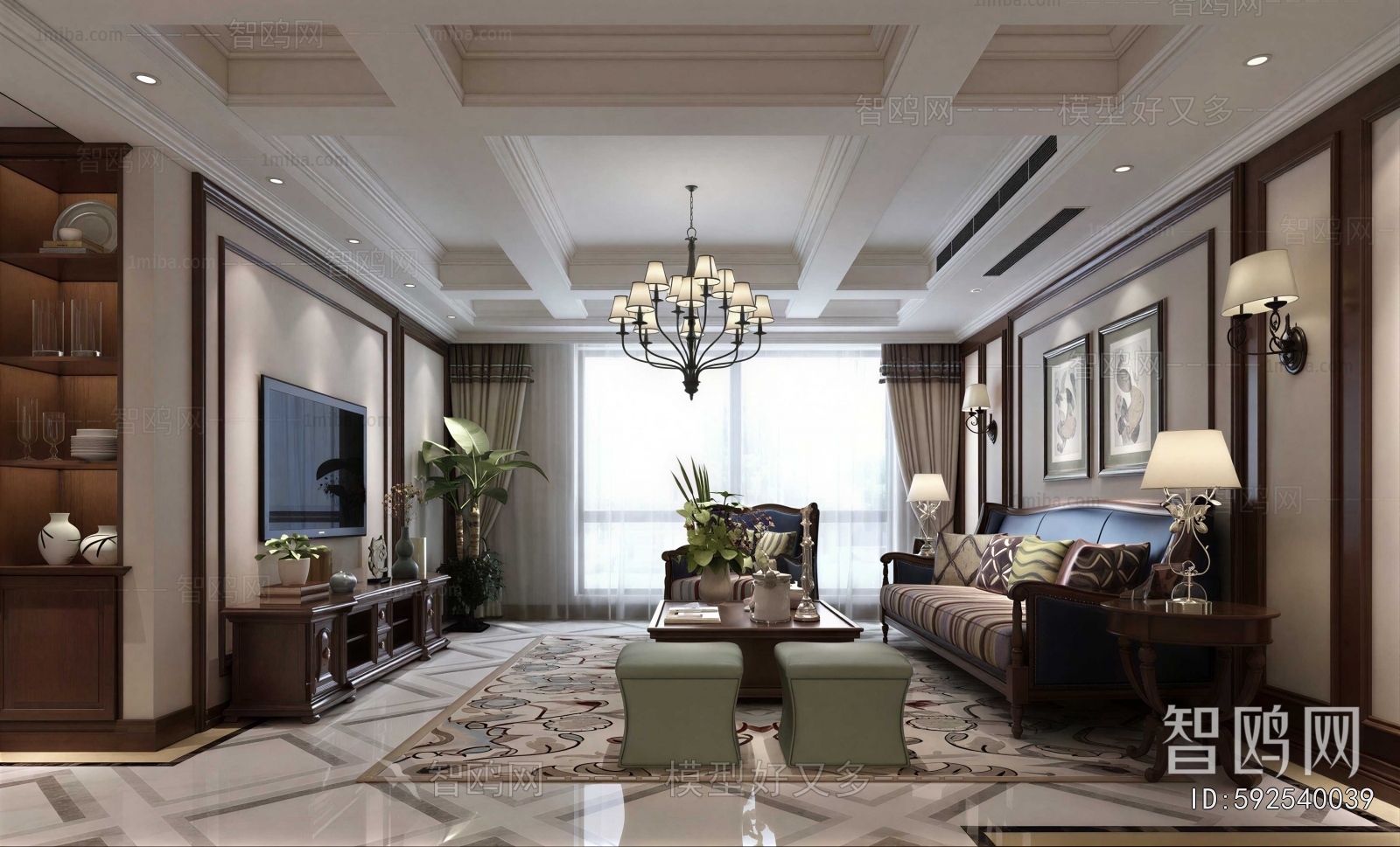 American Style A Living Room