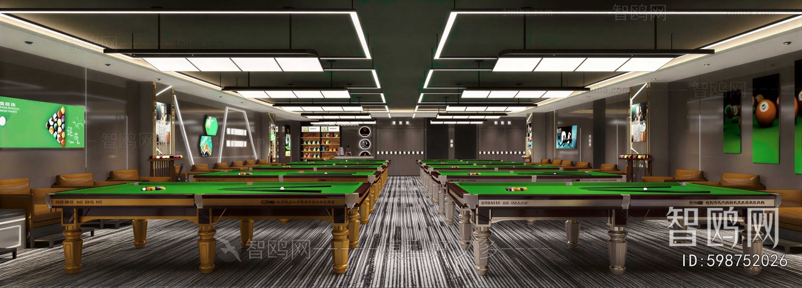Modern Billiard Room