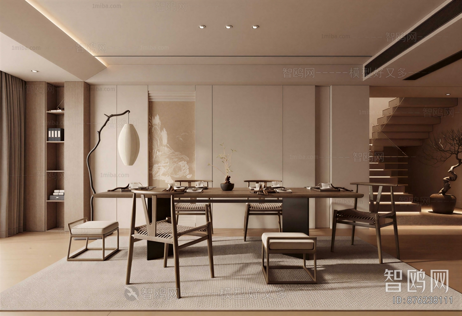 New Chinese Style Dining Room