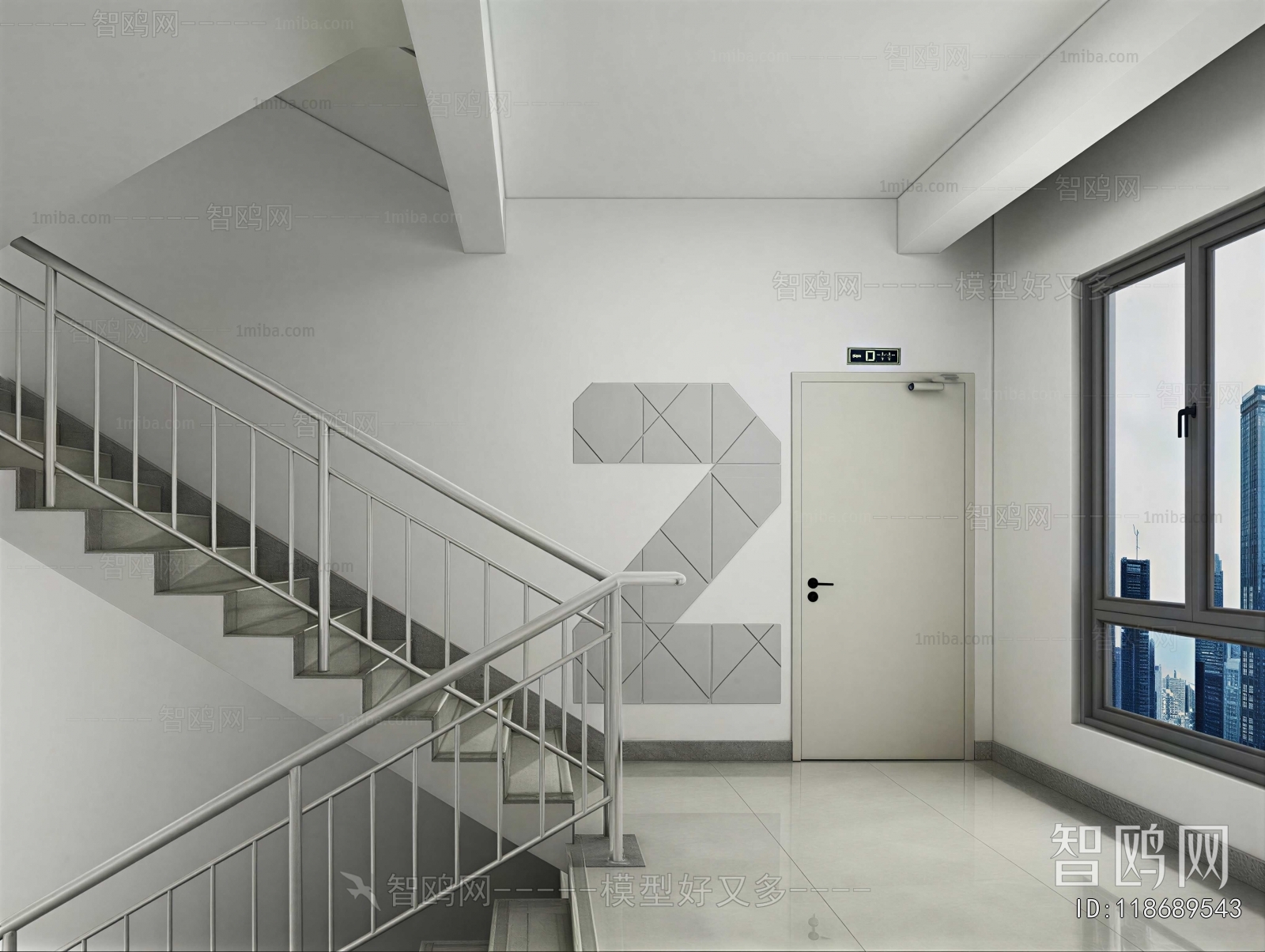 Modern Office Stairwell