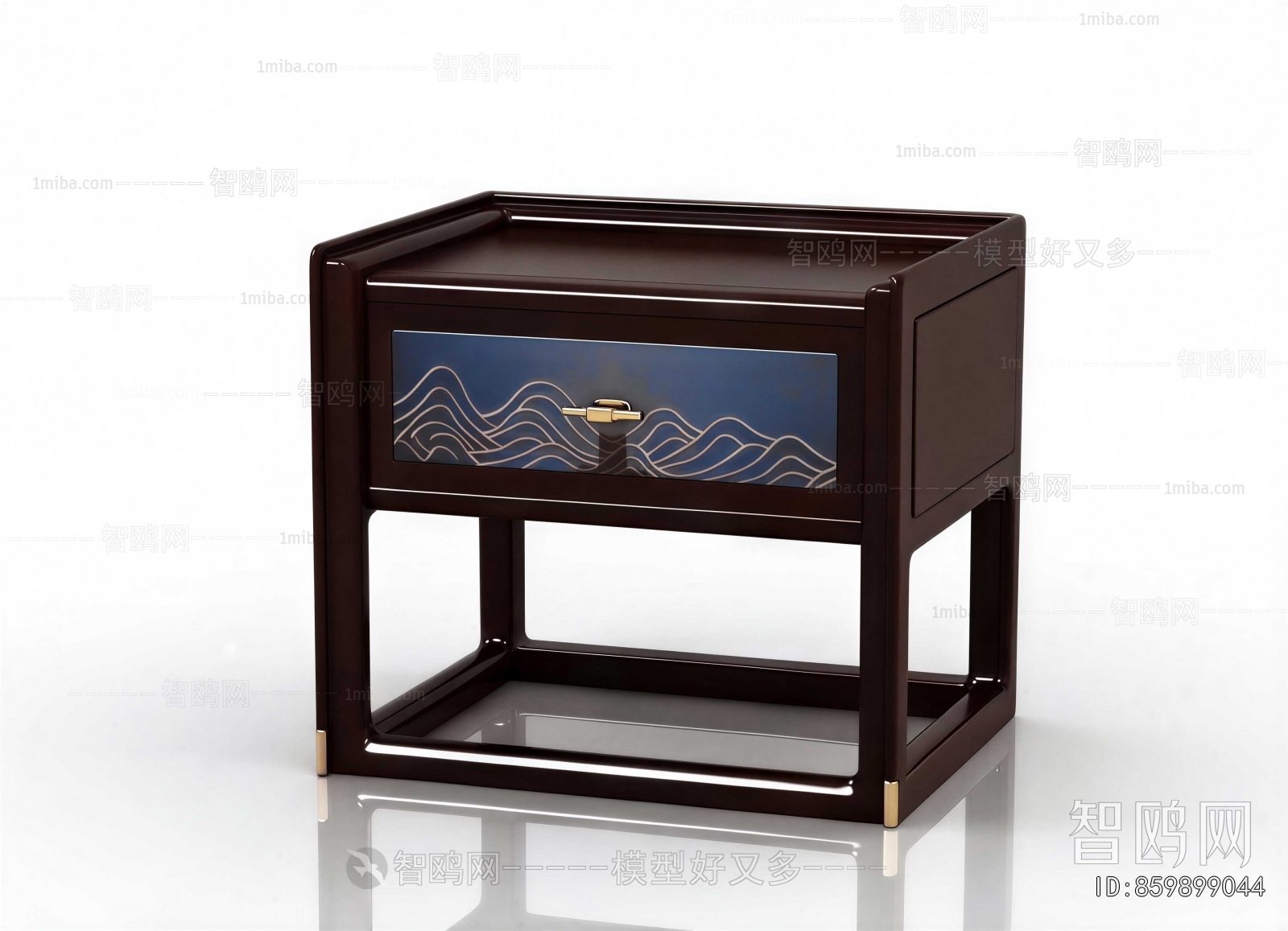 New Chinese Style Bedside Cupboard