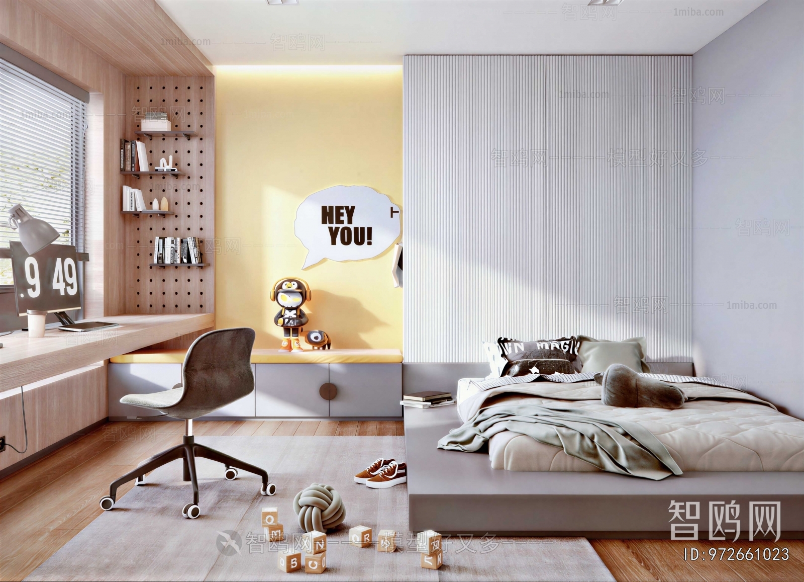 Modern Boy's Room And Son's Room
