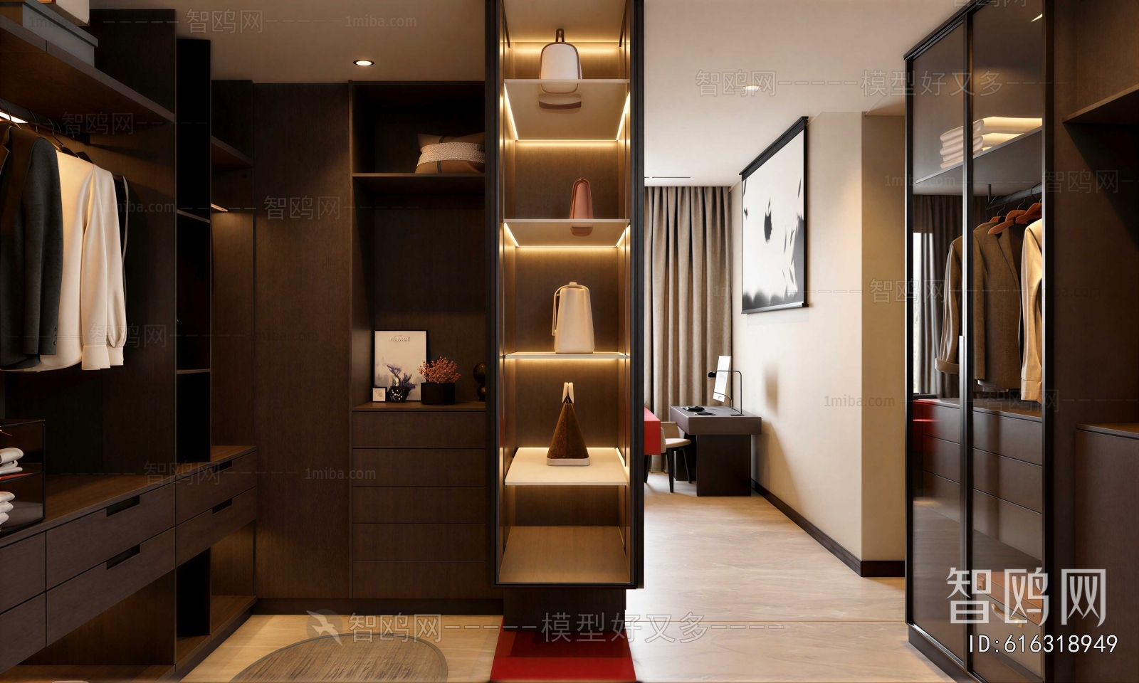 Modern Clothes Storage Area