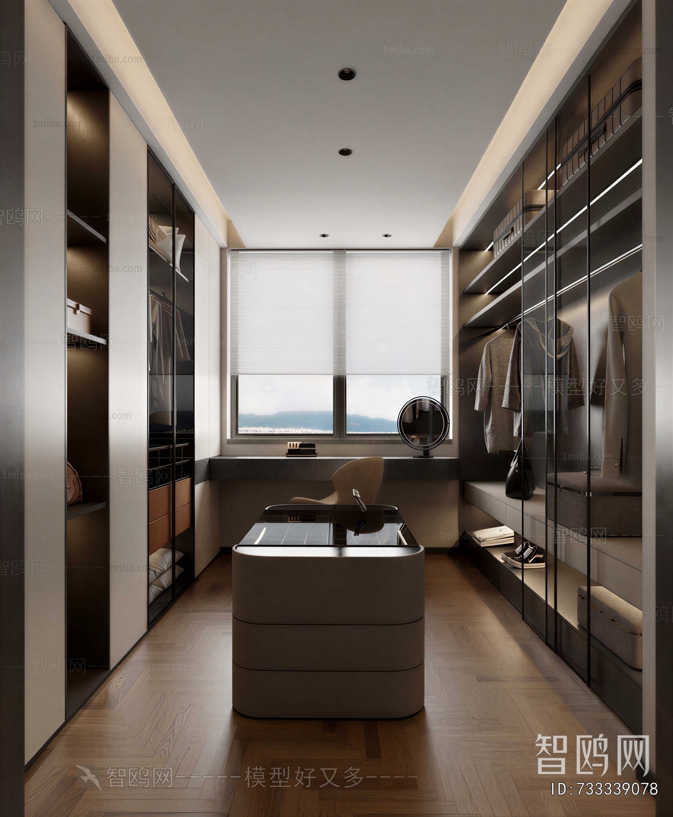 Modern Clothes Storage Area