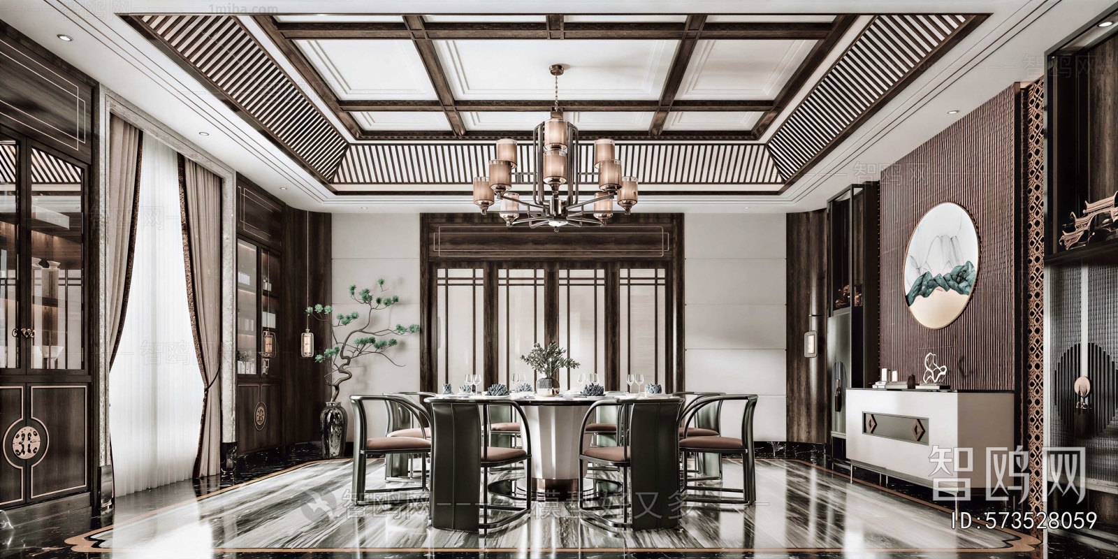 New Chinese Style Dining Room