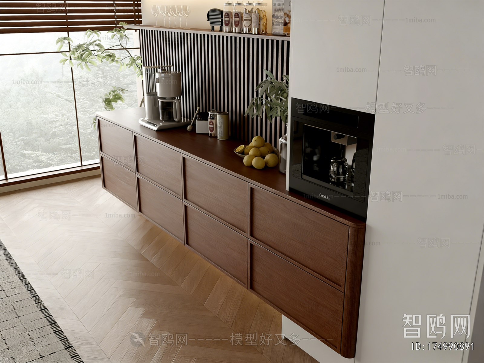 Retro Style Wine Cabinet