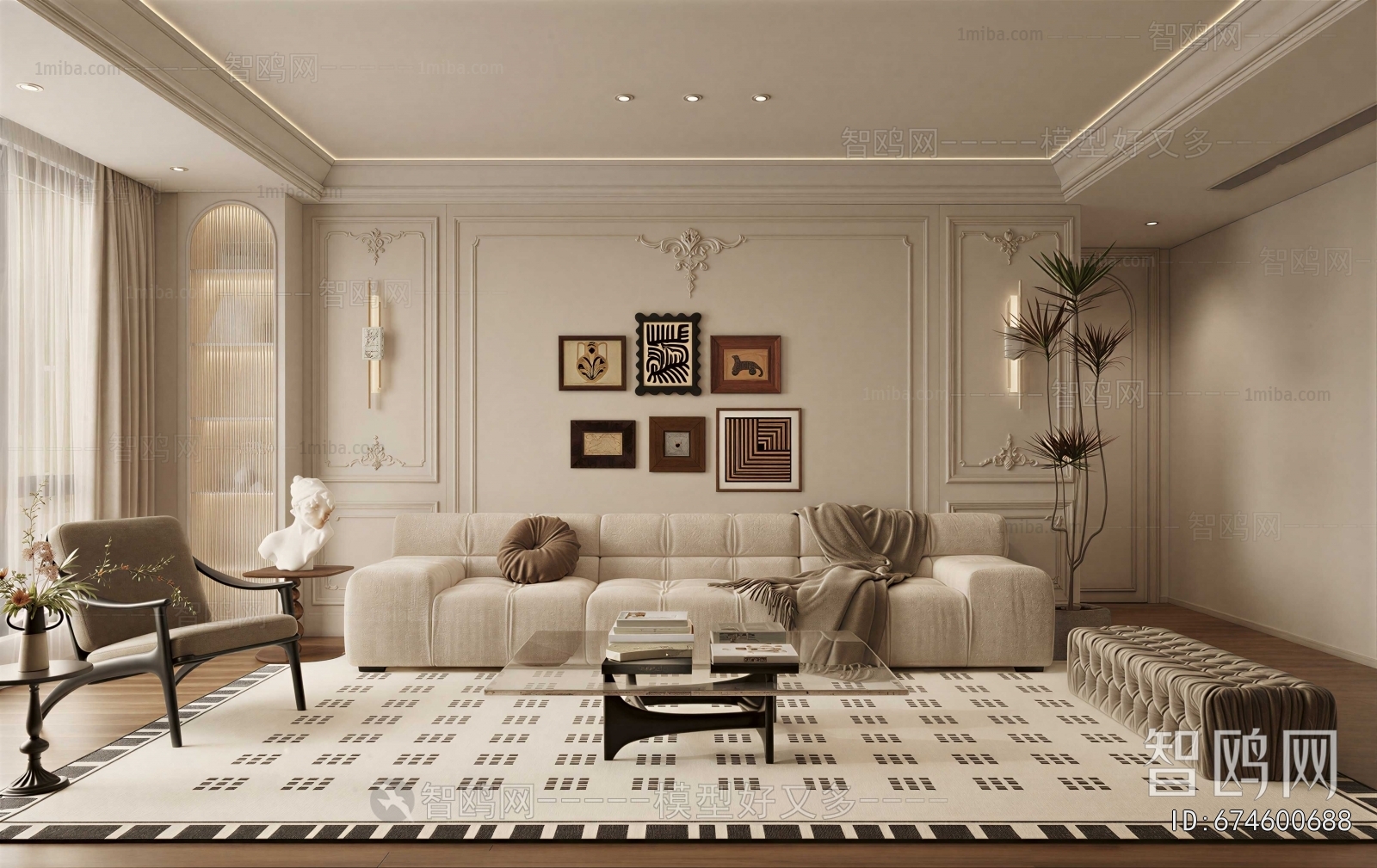 French Style A Living Room