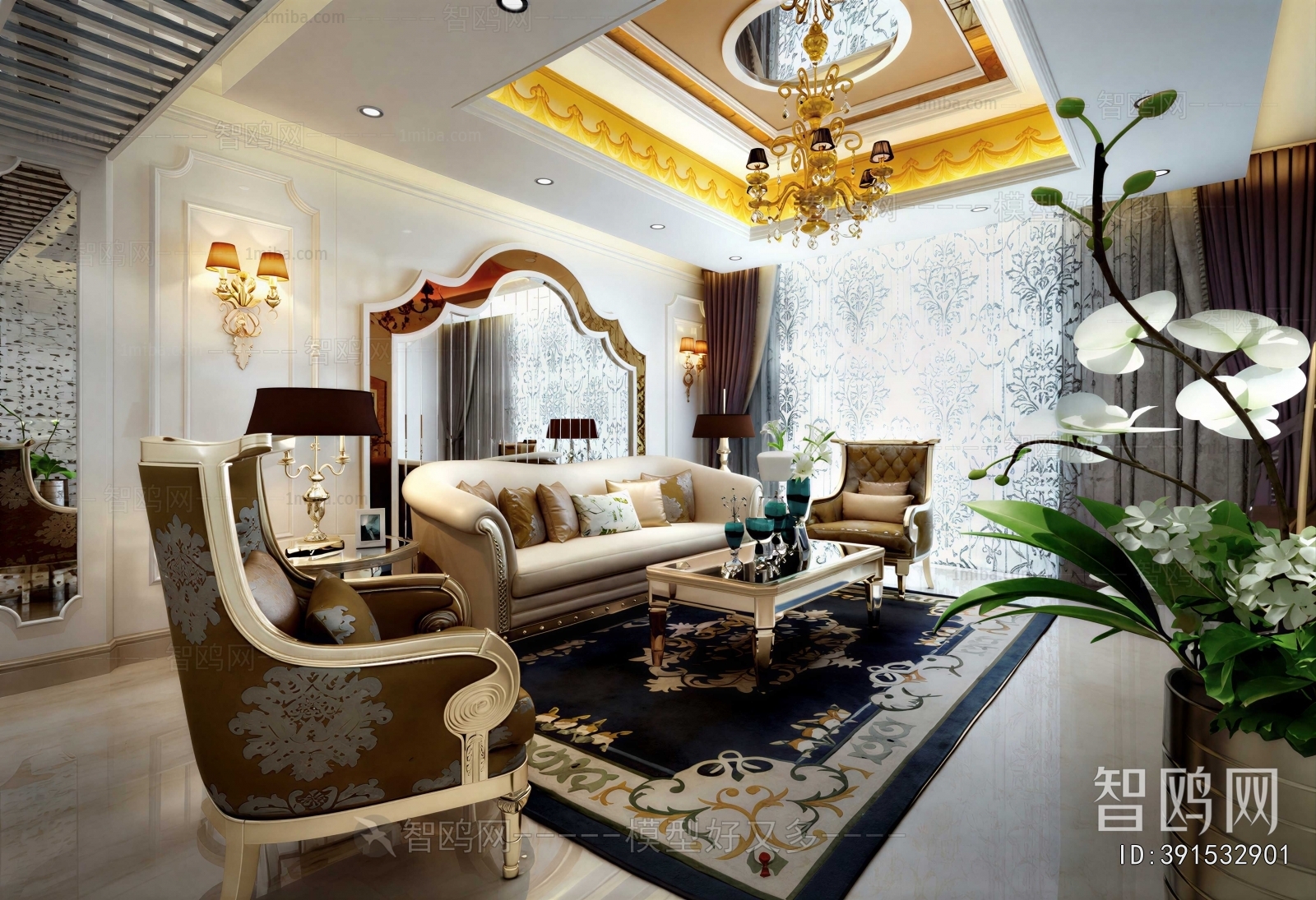 European Style A Living Room