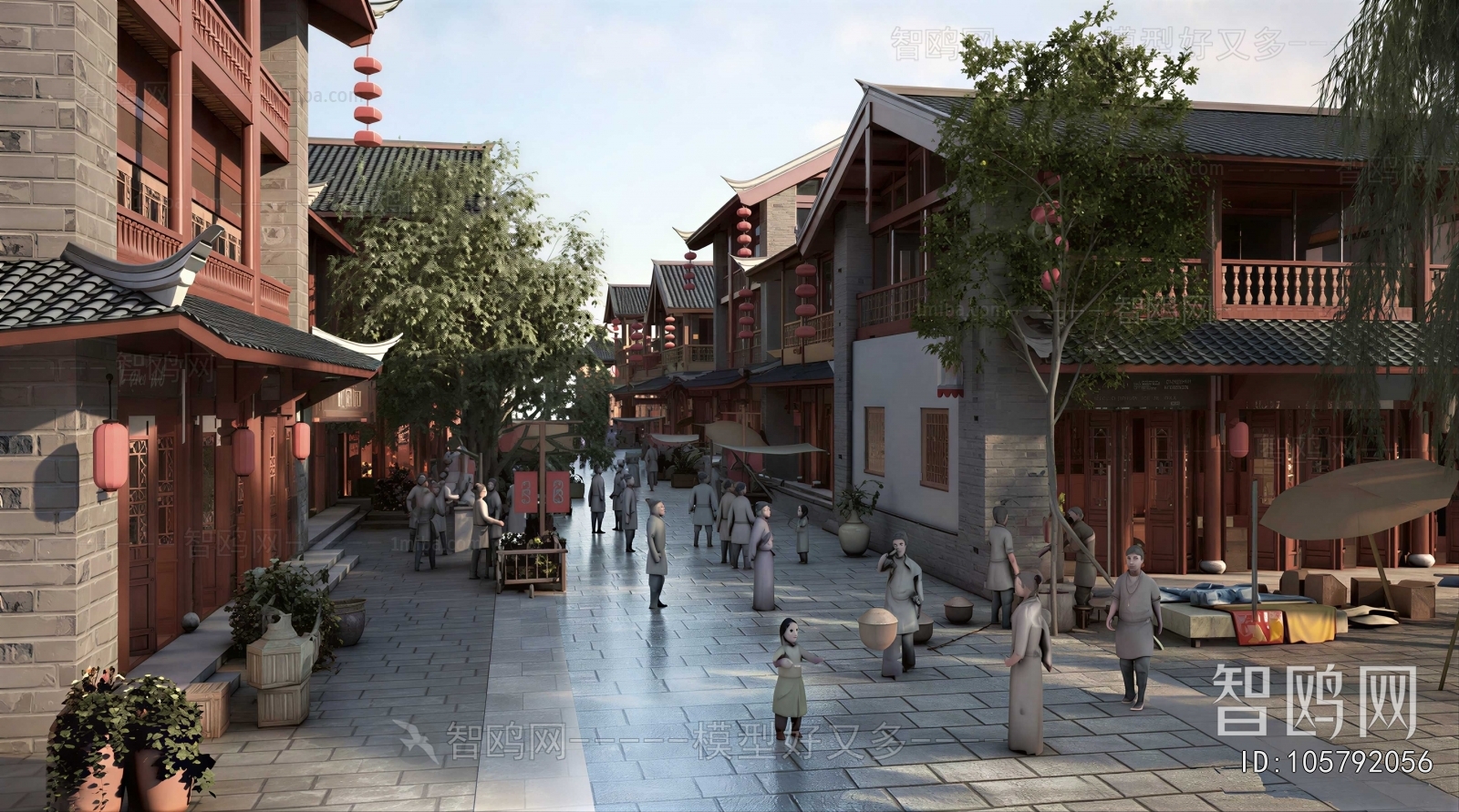 Chinese Style Ancient Architectural Buildings