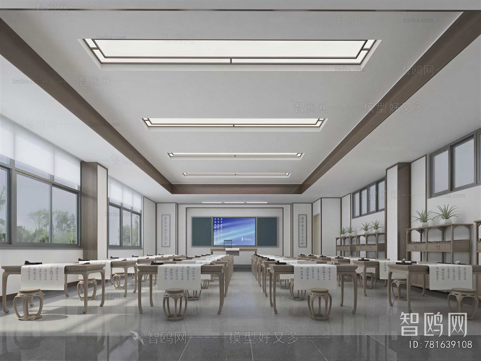 New Chinese Style School Classrooms