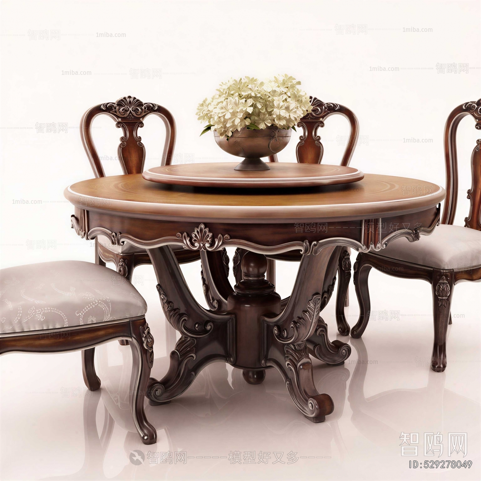European Style Dining Table And Chairs