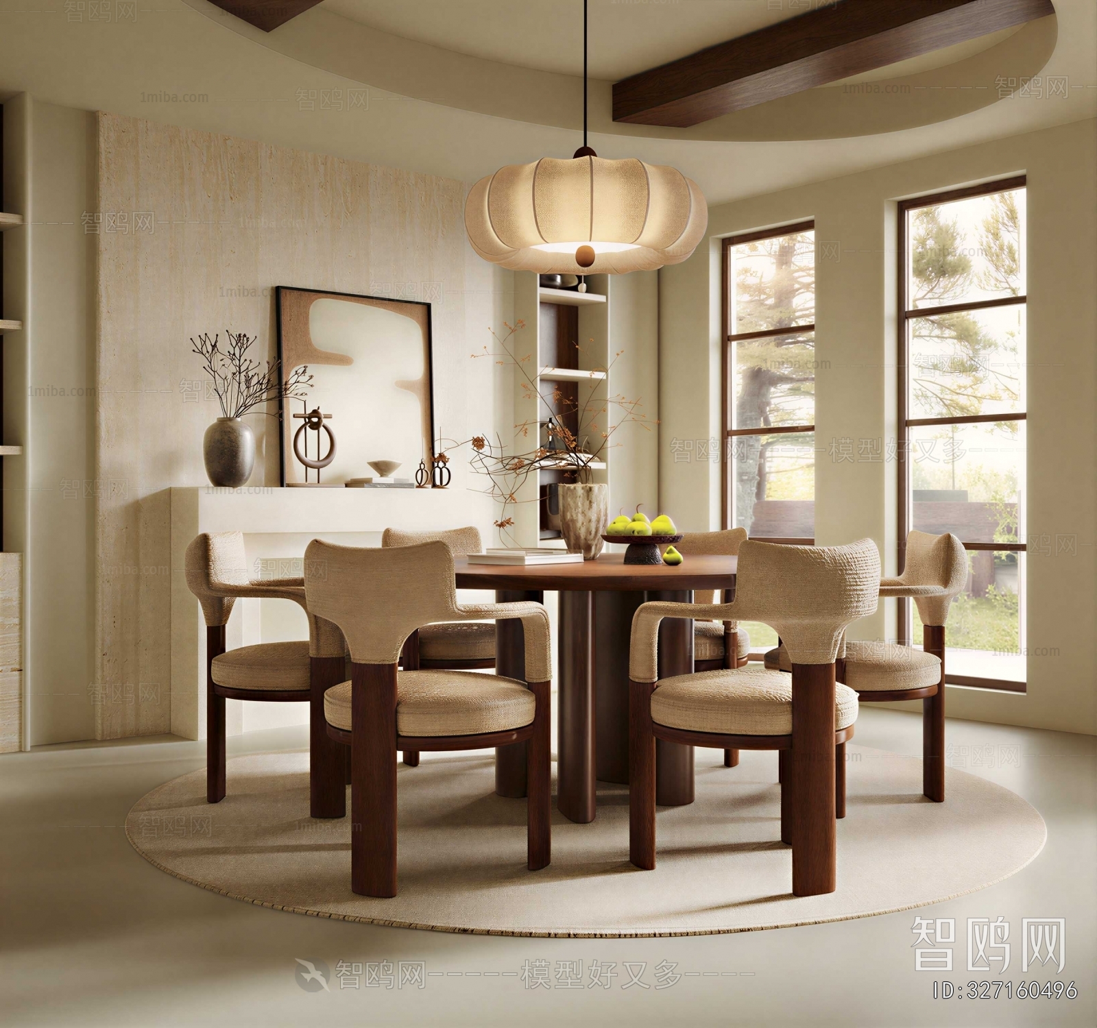 Wabi-sabi Style Dining Room