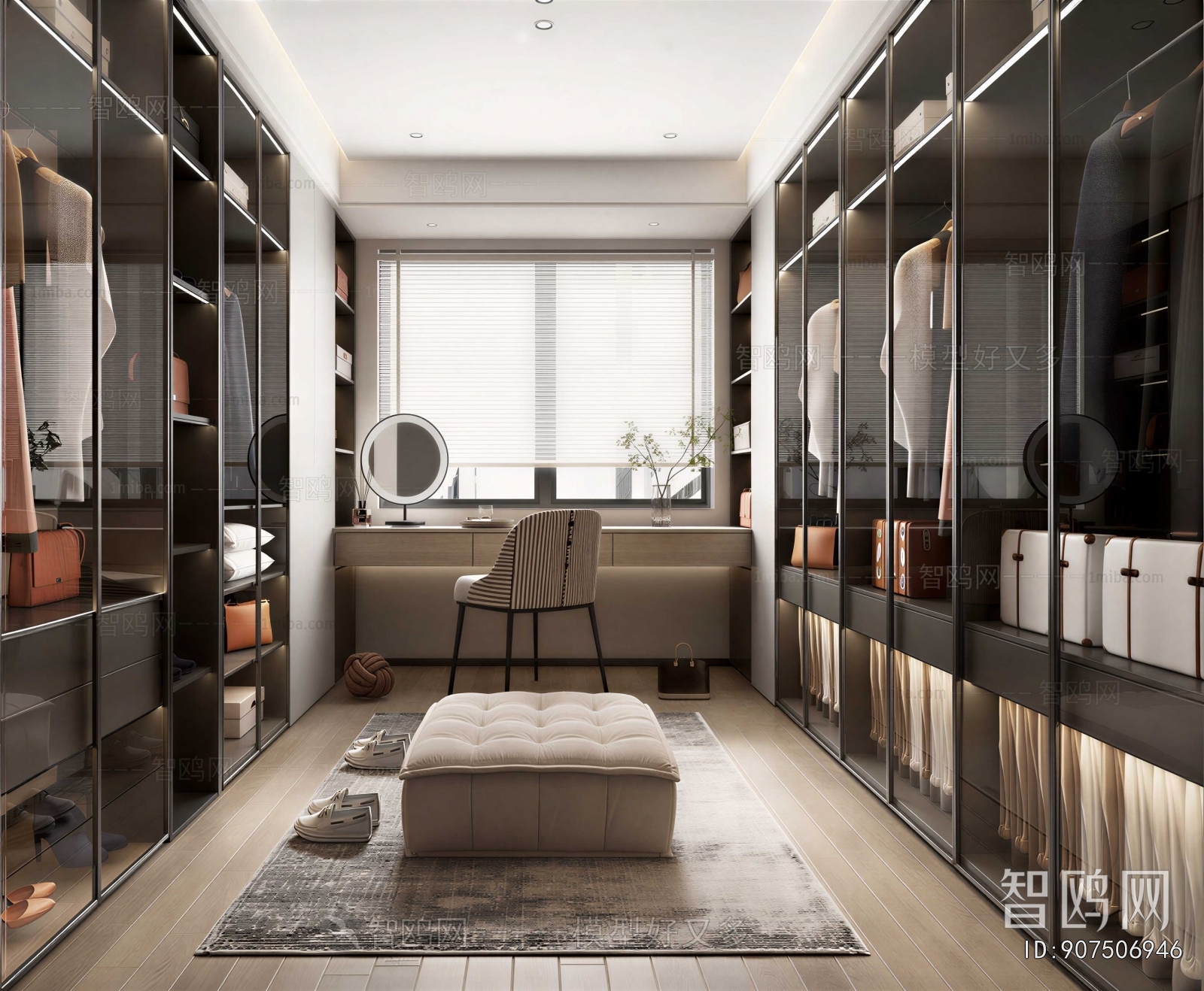 Modern Clothes Storage Area