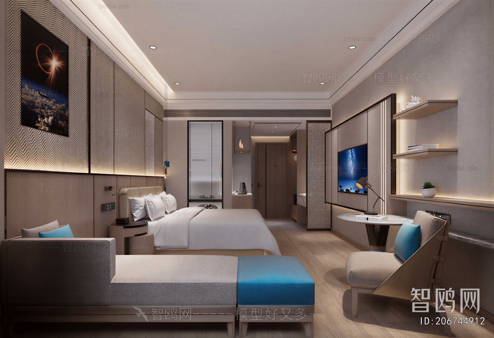 Modern Guest Room