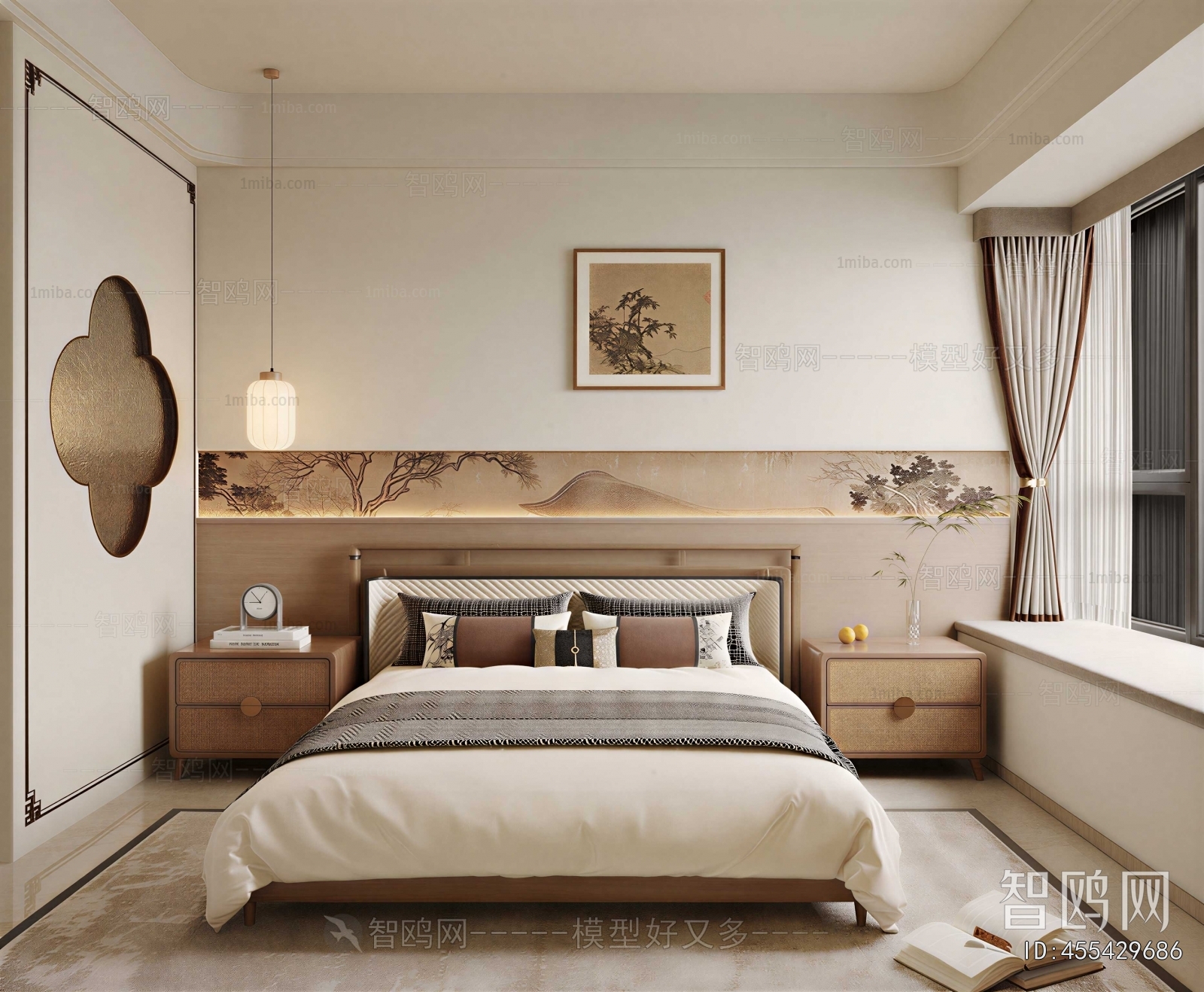 New Chinese Style Bedroom