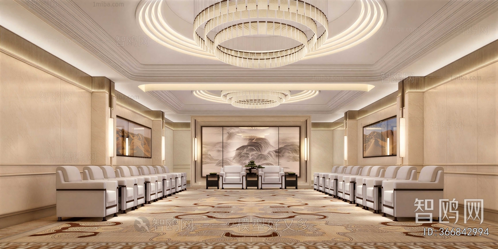 New Chinese Style Reception Room