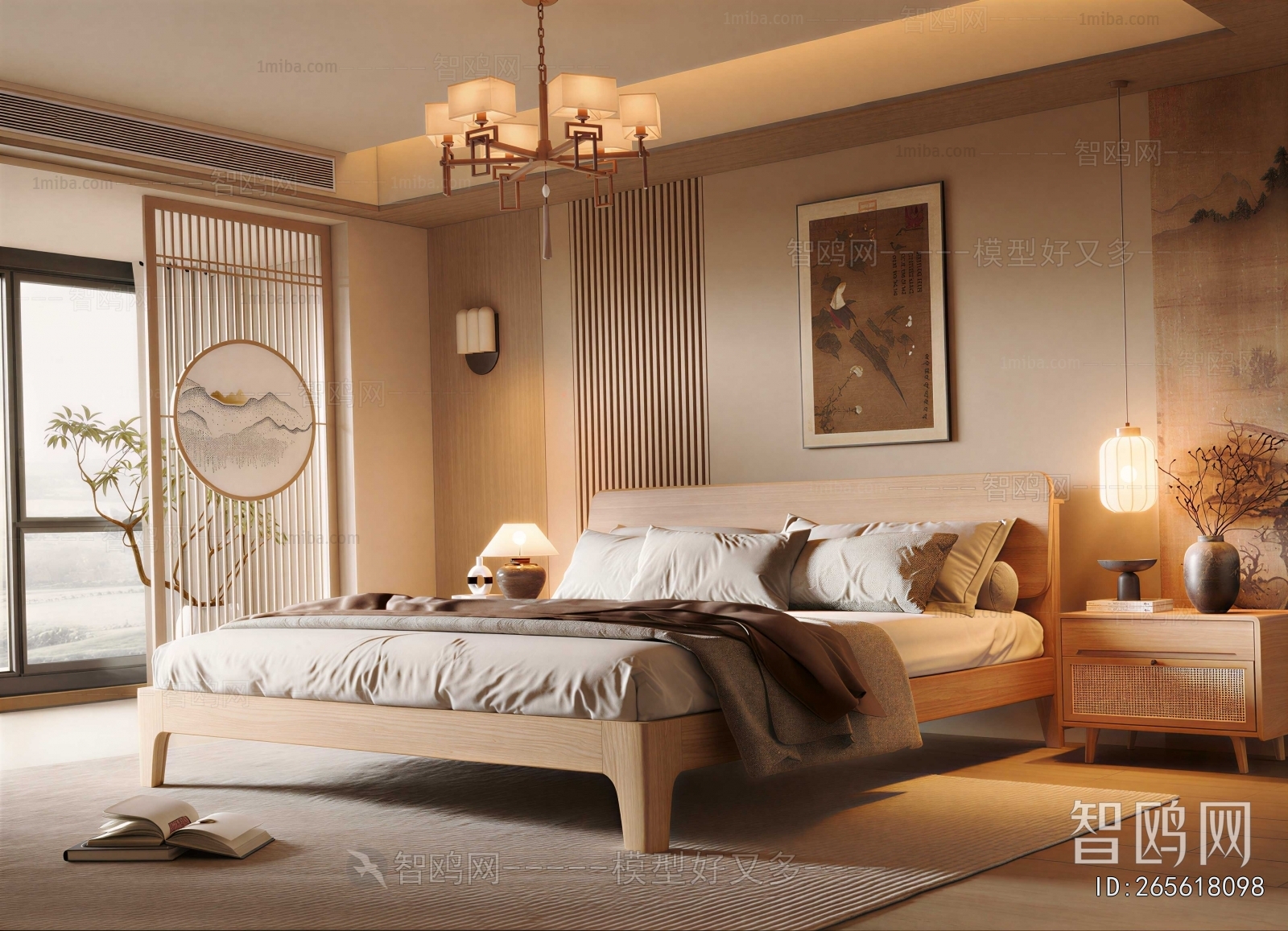New Chinese Style Bedroom