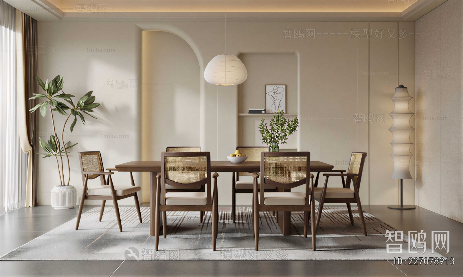 Wabi-sabi Style Dining Room