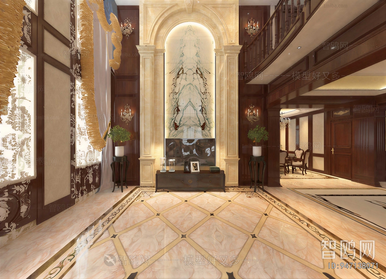 European Style Hallway
