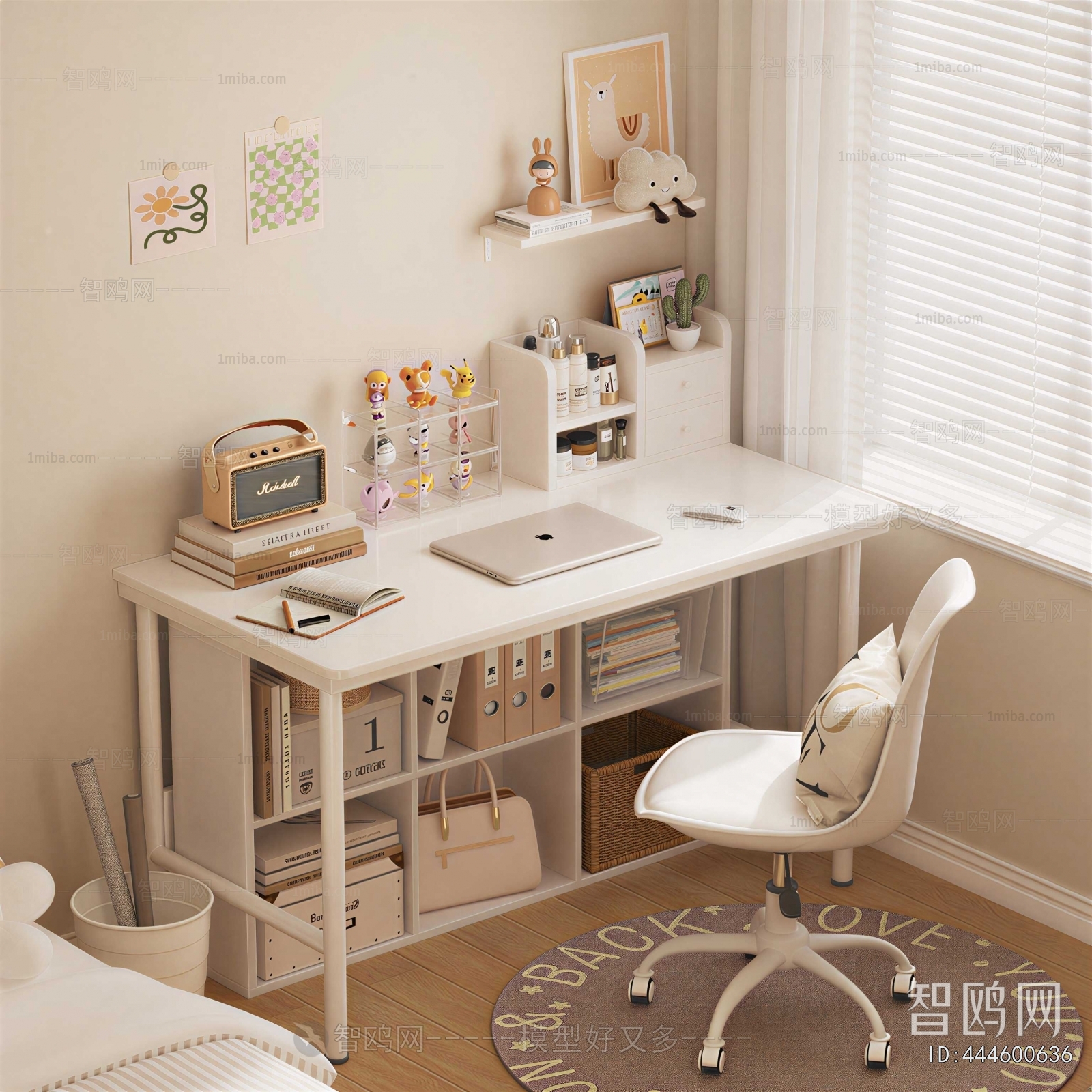 Nordic Style Computer Desk And Chair