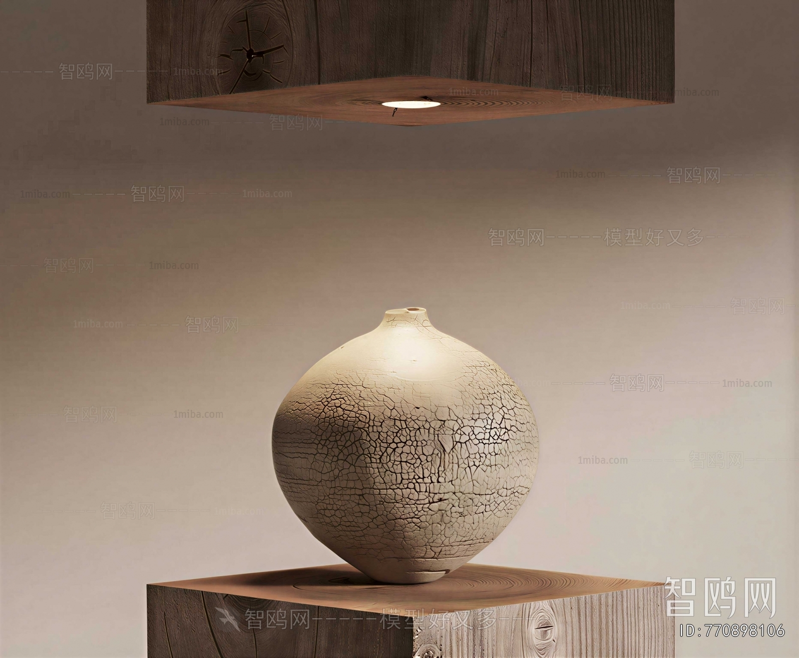 Wabi-sabi Style Clay Pot