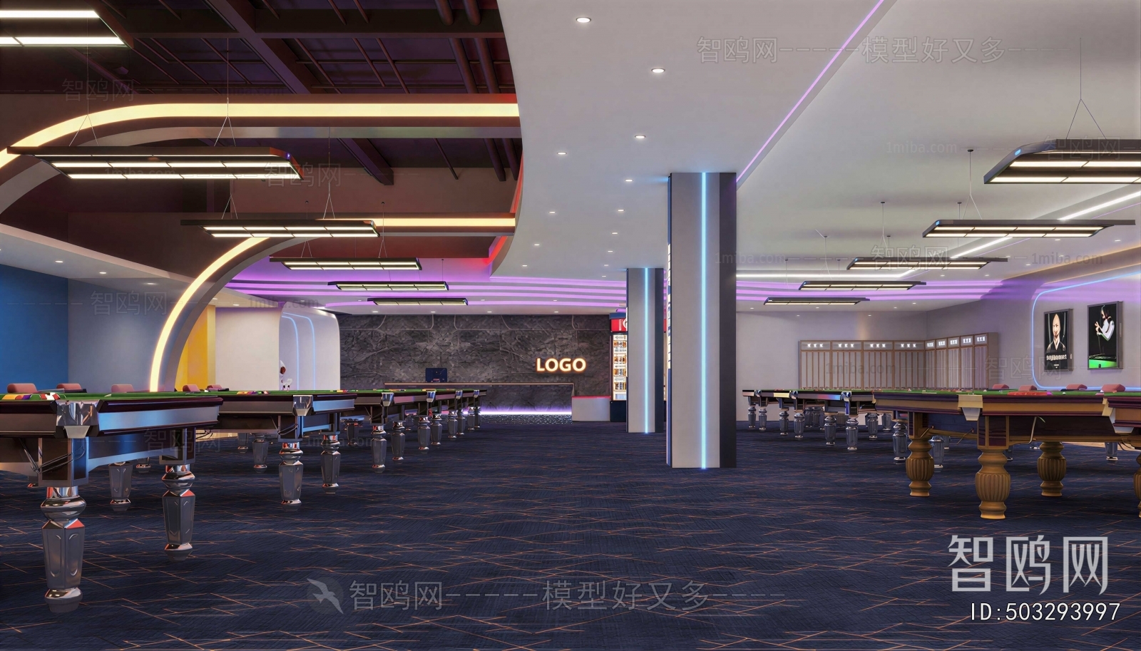 Modern Billiard Room