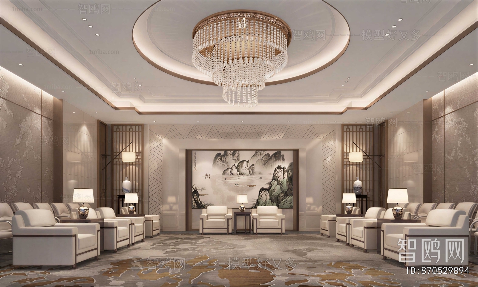 New Chinese Style Reception Room