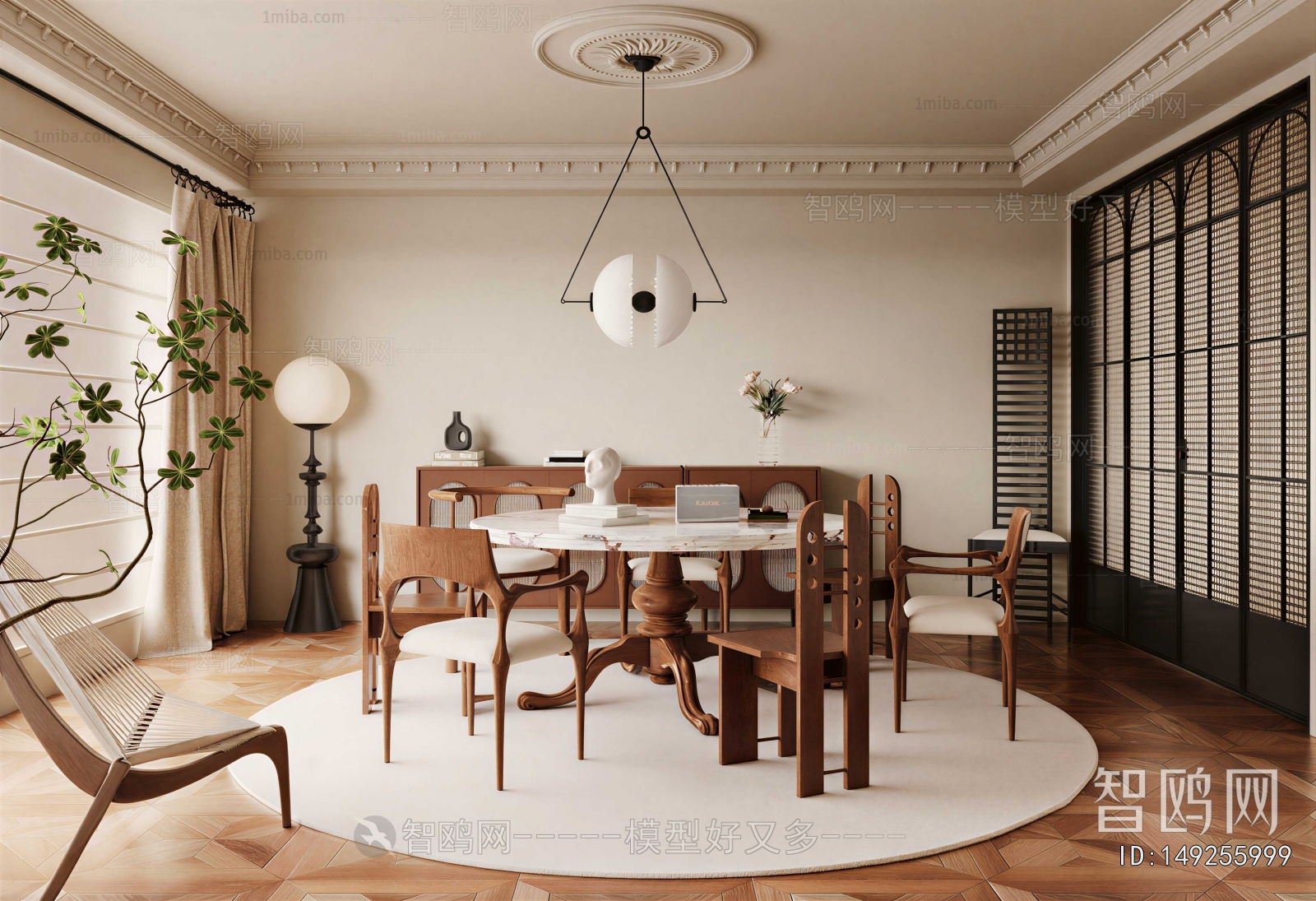New Chinese Style Dining Room