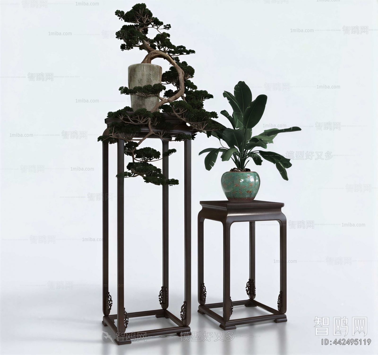 New Chinese Style Potted Green Plant