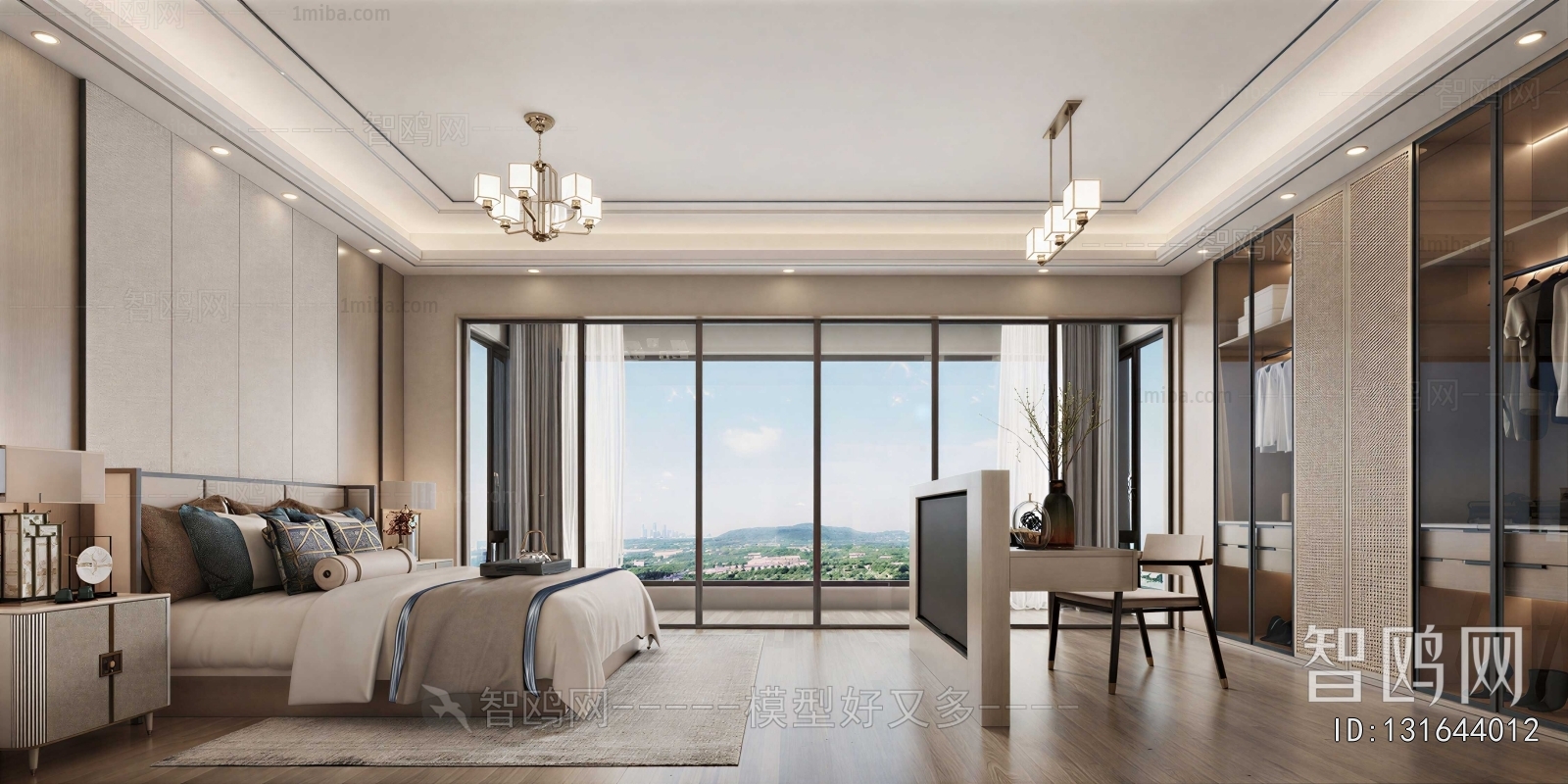 New Chinese Style Bedroom