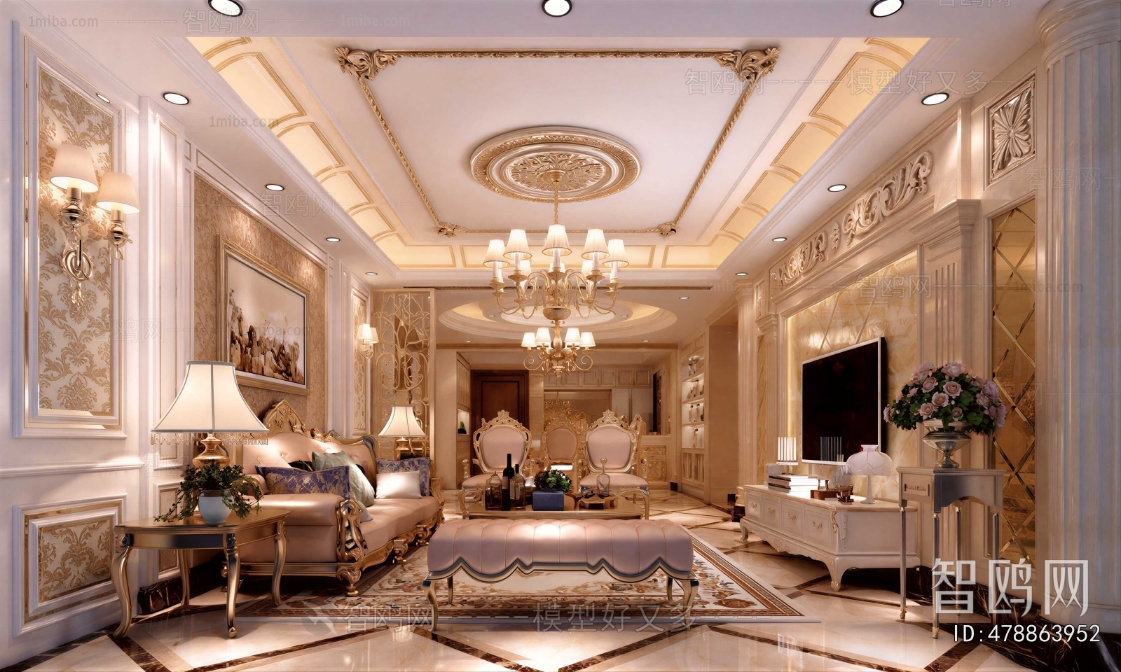 European Style A Living Room