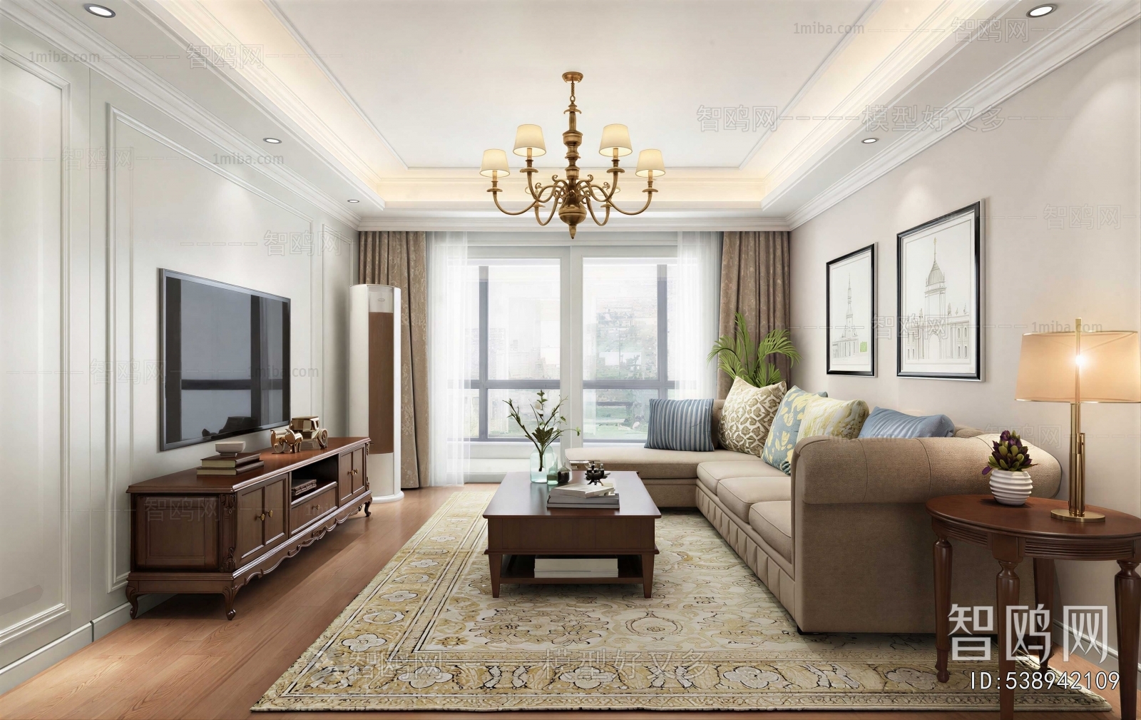 American Style A Living Room