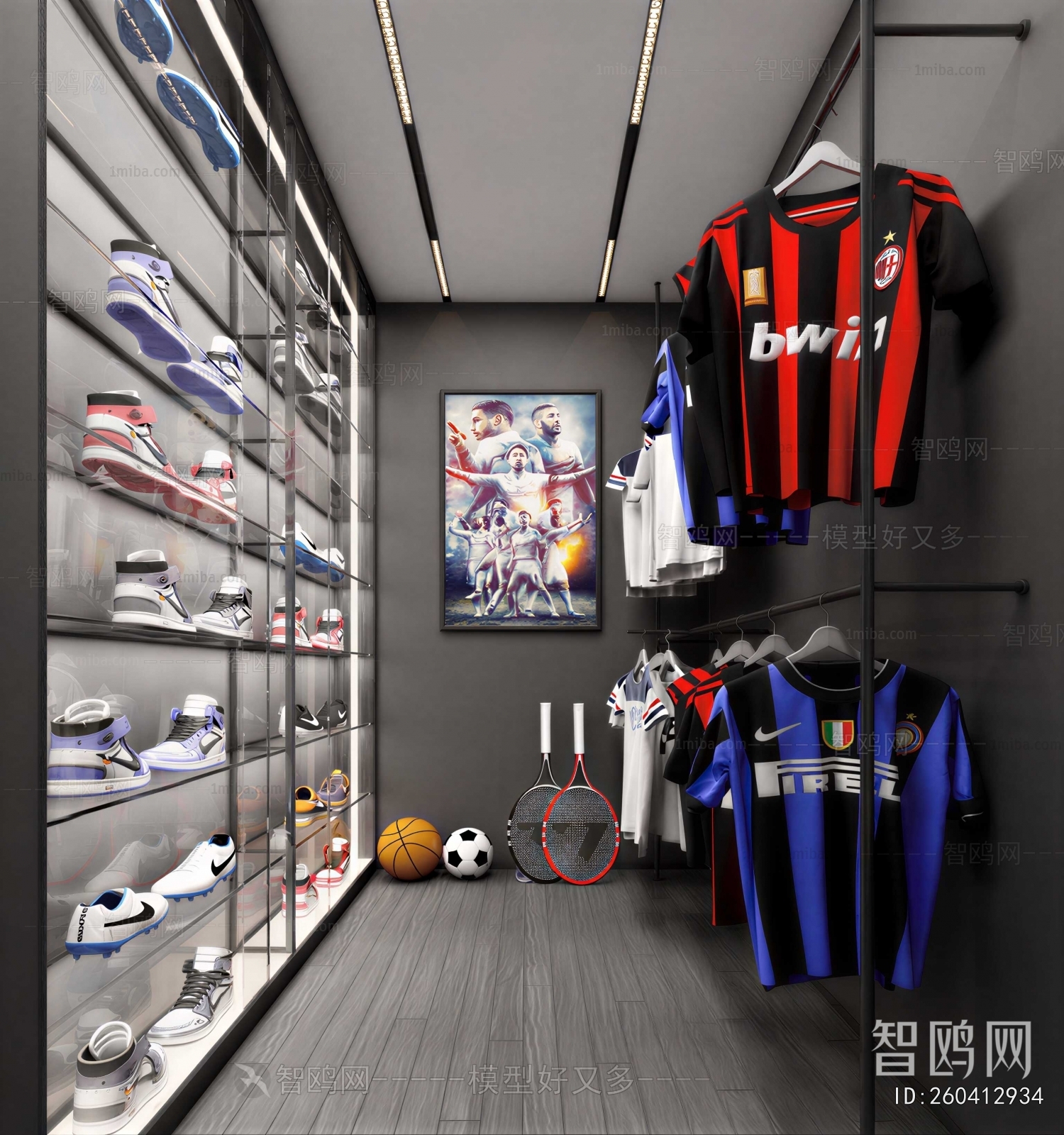 Modern Clothes Storage Area
