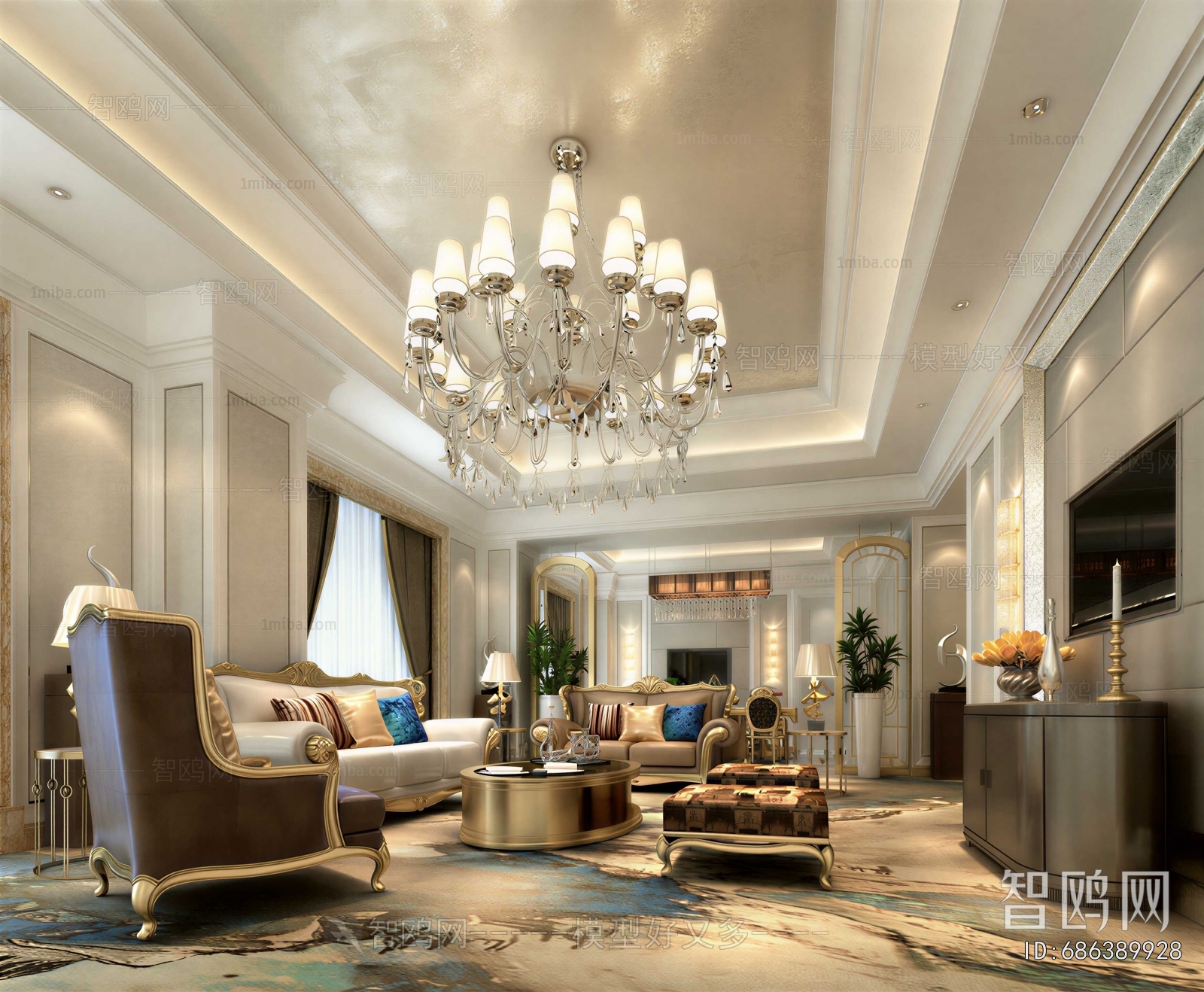 European Style A Living Room