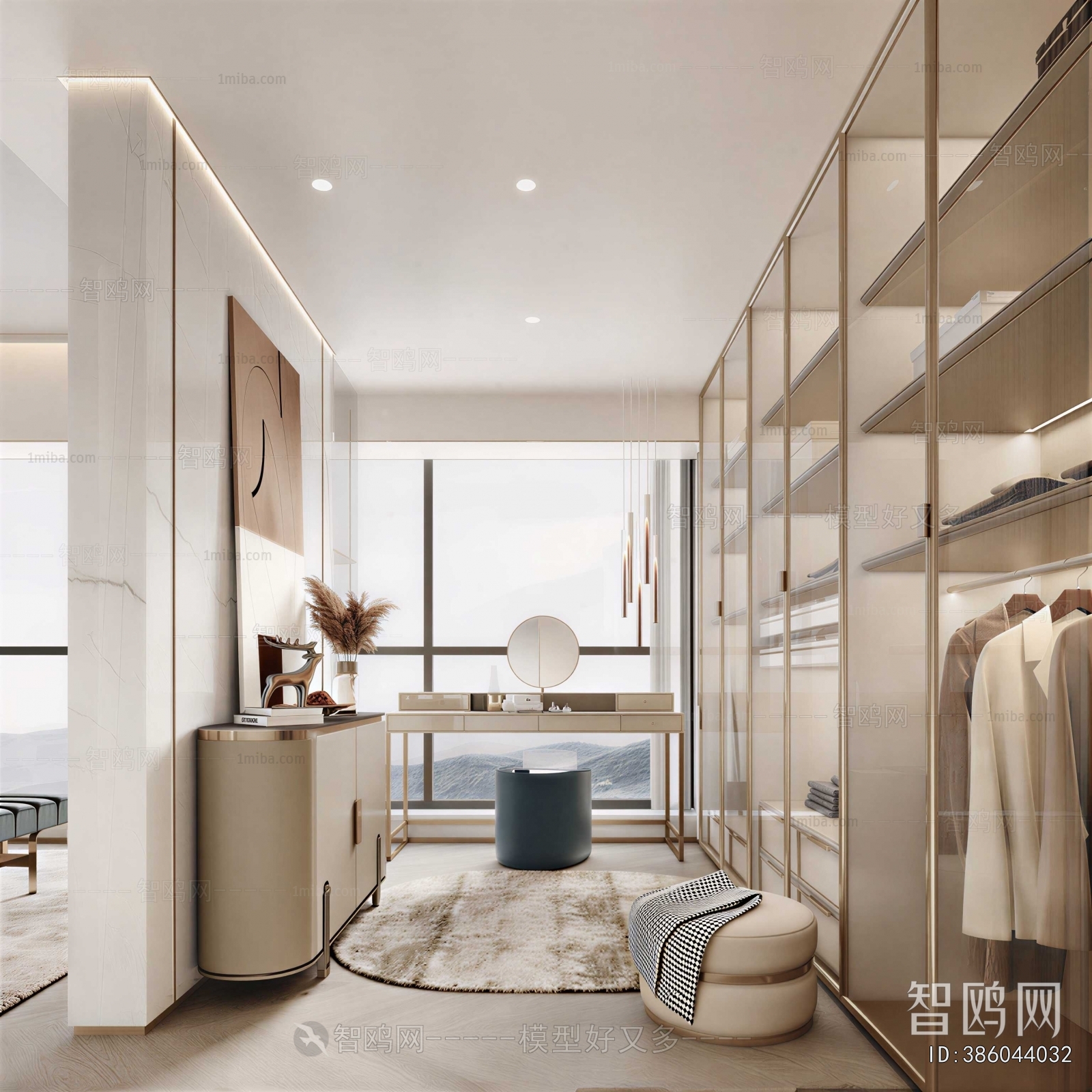 Modern Clothes Storage Area