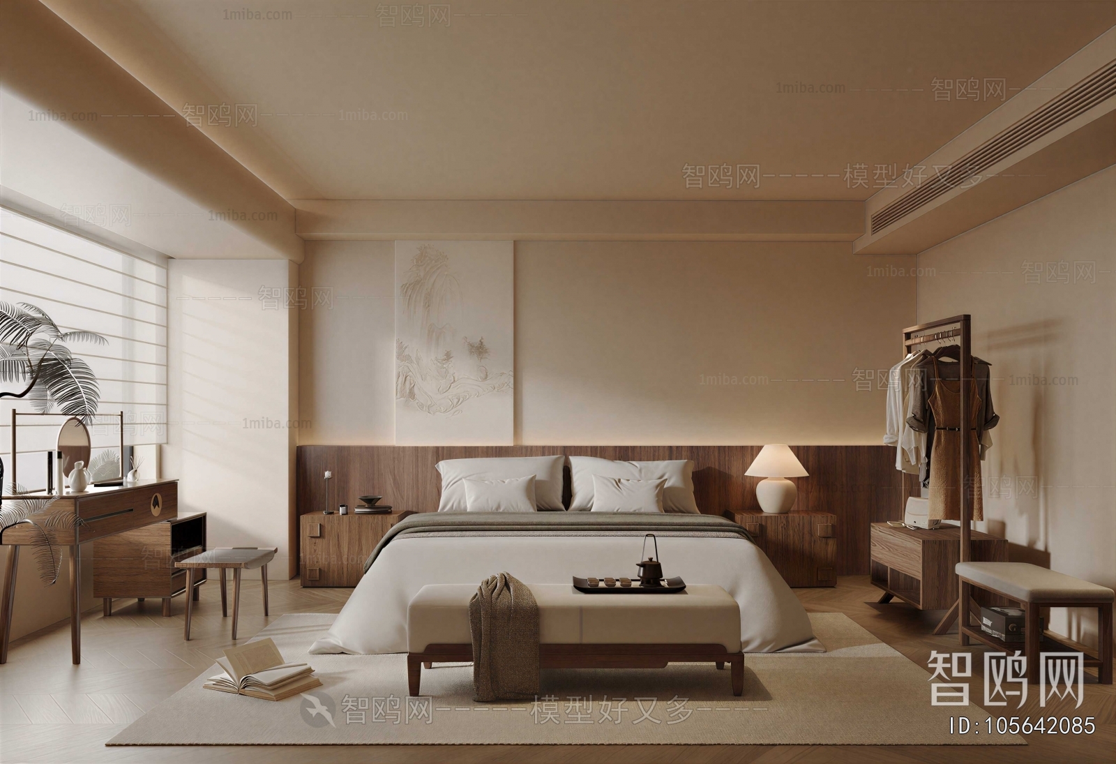 New Chinese Style Bedroom