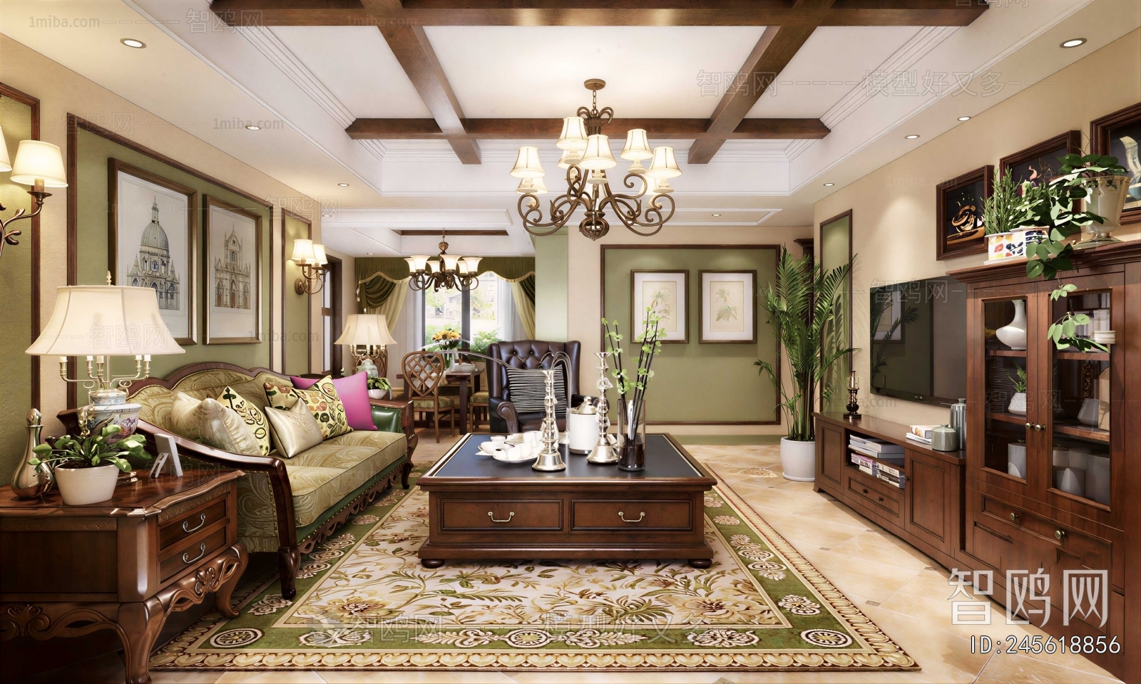 American Style A Living Room