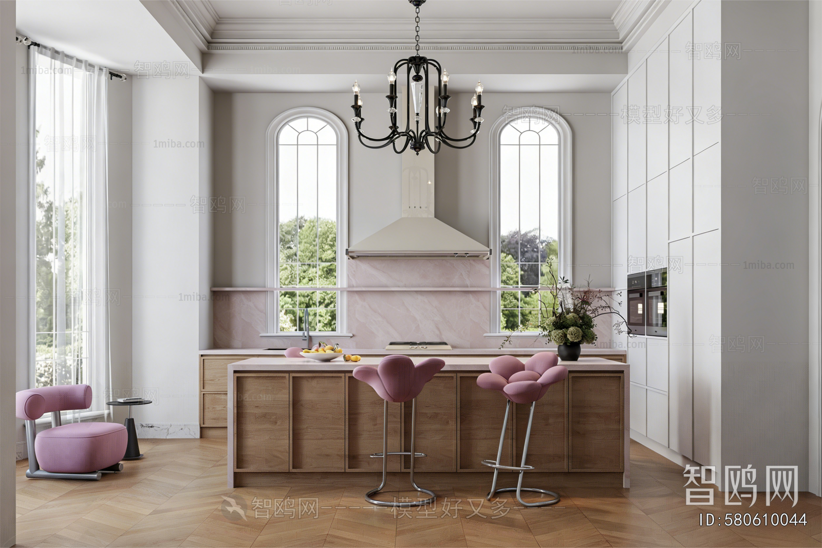 French Style Open Kitchen