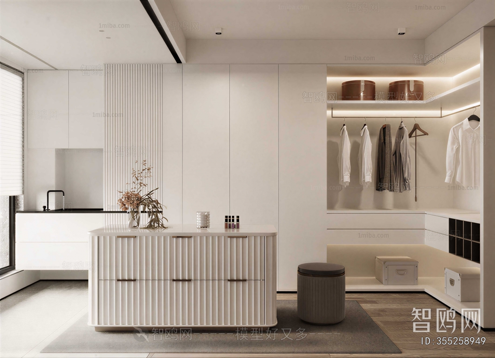 Modern Clothes Storage Area