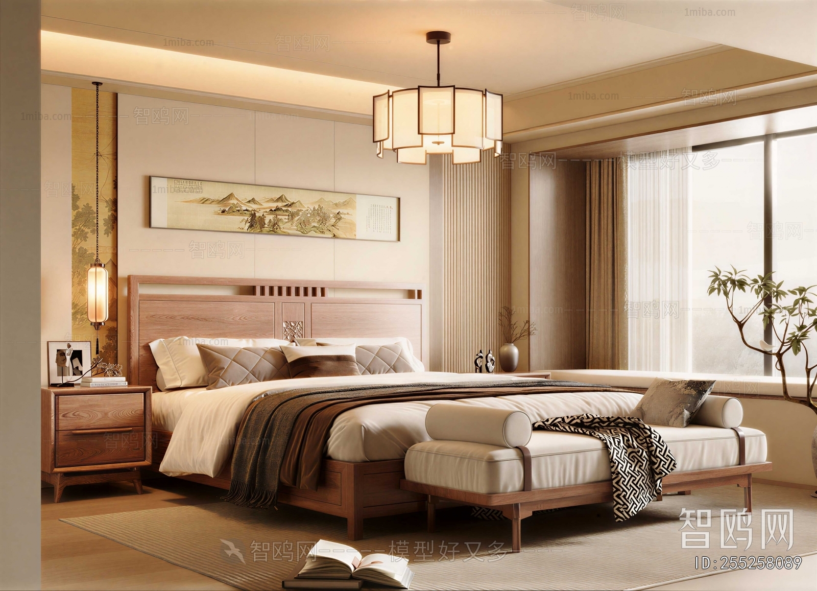 New Chinese Style Bedroom