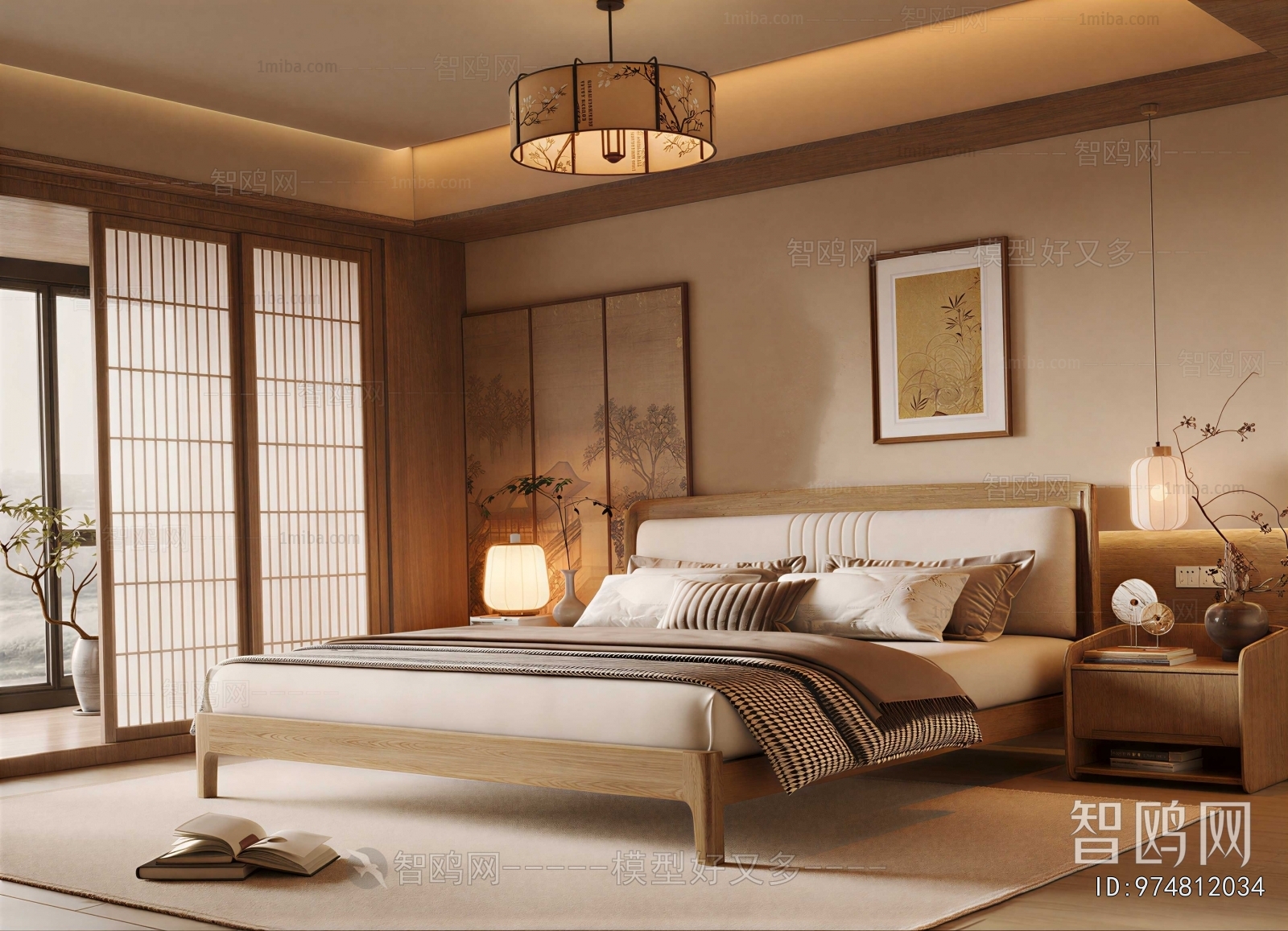 New Chinese Style Bedroom