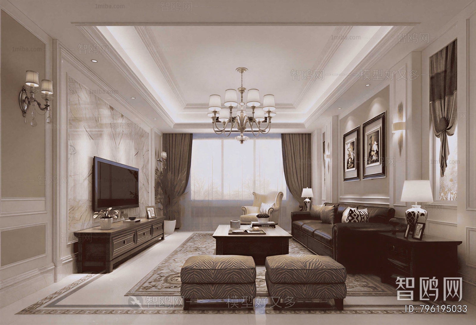 American Style A Living Room