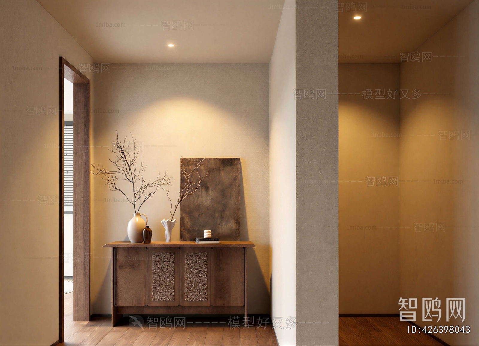 Wabi-sabi Style Hallway