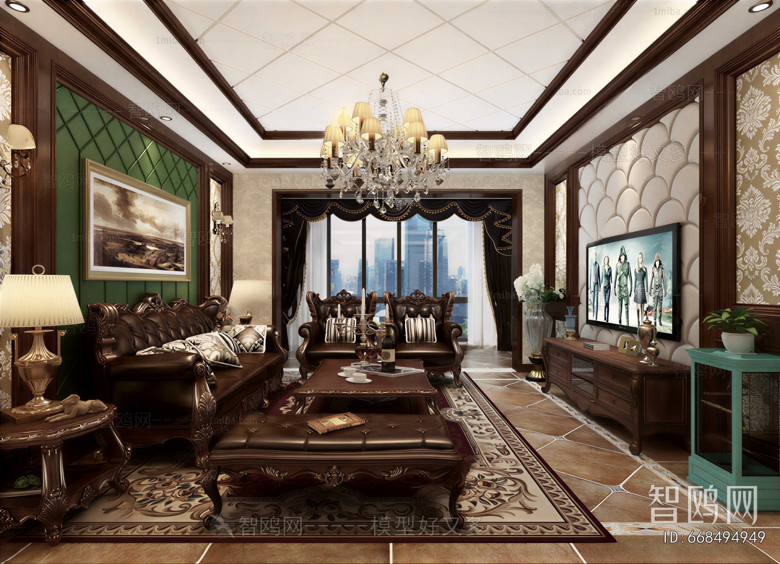 European Style A Living Room